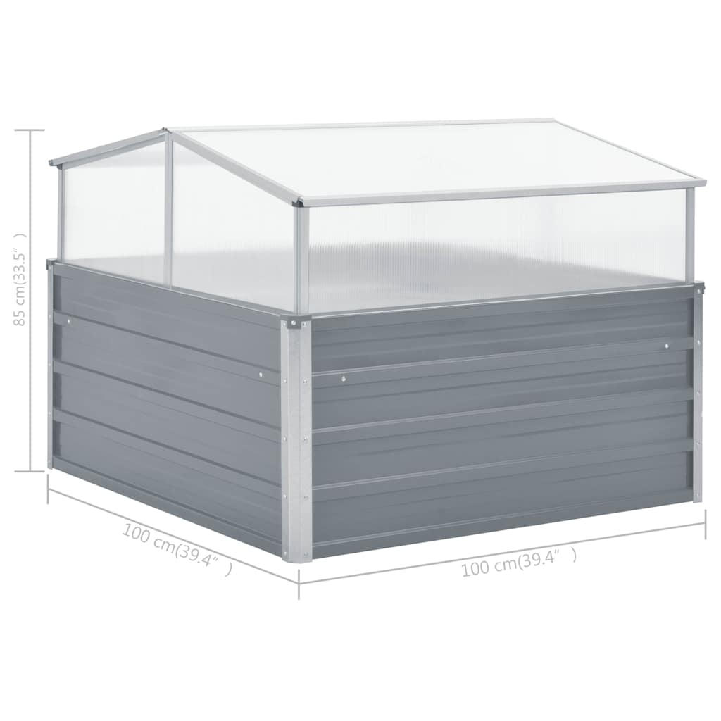 Greenhouse | Grey | PC board, Galvanised Steel | Medium | Stackable