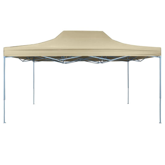 Foldable Tent Pop-Up 3x4.5 m Cream White Foldable Tent Pop-Up 3x4.5 m Cream White