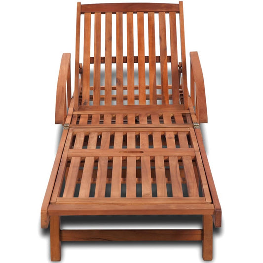 Sun Lounger Solid Acacia Wood Sun Lounger Solid Acacia Wood