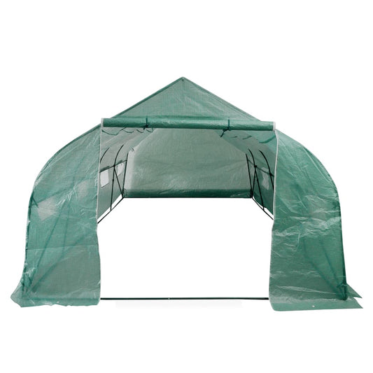 Portable Polytunnel Greenhouse Steel Frame Walk-in 18 m² Portable Polytunnel Greenhouse Steel Frame Walk-in 18 m²
