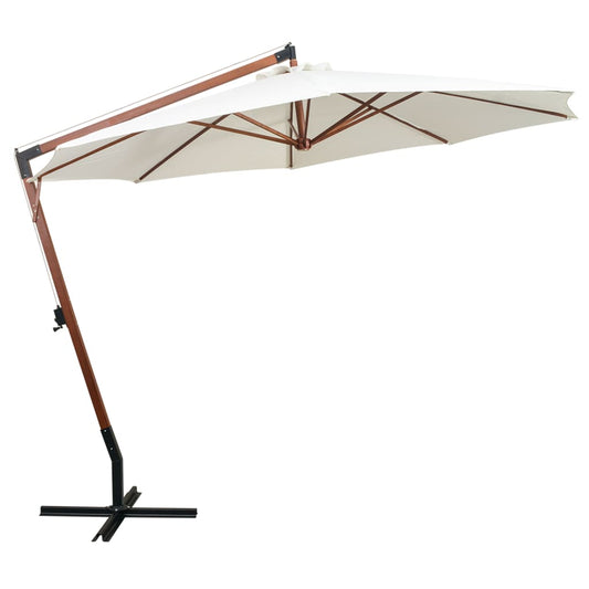 Garden Parasol | White | Polyester fabric | 3.5m diameter Garden Parasol | White | Polyester fabric | 3.5m diameter
