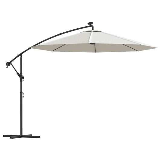 Hanging Parasol | Sand | Polyester | Large | Collapsible Hanging Parasol | Sand | Polyester | Large | Collapsible