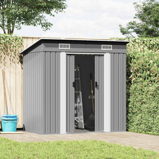 Garden Shed | Grey | Galvanised steel | 190x124x181 cm | Garden Shed Garden Shed | Grey | Galvanised steel | 190x124x181 cm | Garden Shed