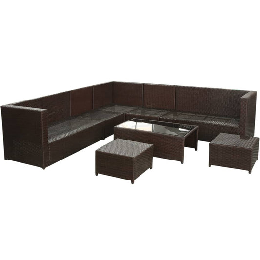 Patio Furniture | Brown | PE Rattan, Powder-Coated Steel, Polyester Patio Furniture | Brown | PE Rattan, Powder-Coated Steel, Polyester