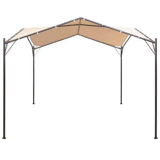 Gazebo Pavilion Tent Canopy 4x4 m Steel Beige Gazebo Pavilion Tent Canopy 4x4 m Steel Beige