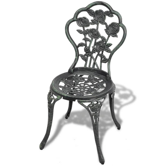Garden Chair | Set of 2 | Green | Cast aluminium, cast iron | Standard Garden Chair | Set of 2 | Green | Cast aluminium, cast iron | Standard