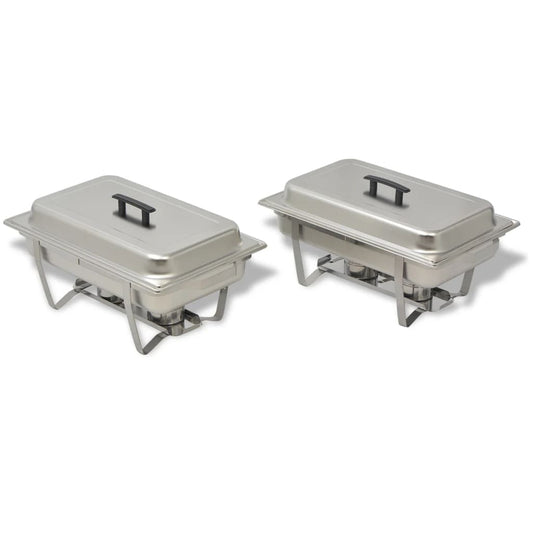 2 Piece Chafing Dish Set Stainless Steel 2 Piece Chafing Dish Set Stainless Steel