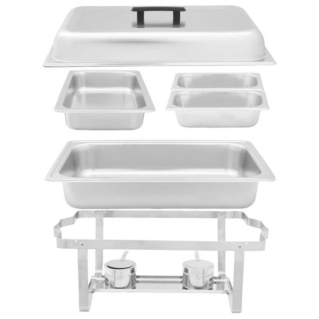 4 Piece Chafing Dish Set Stainless Steel
