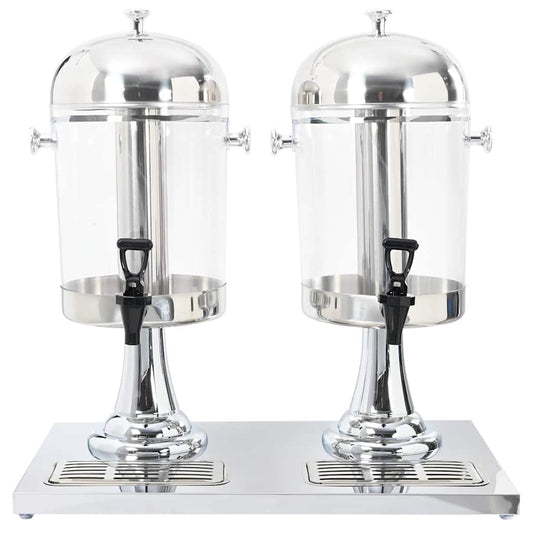 50532 vidaXL Double Juice Dispenser Stainless Steel 2 x 8 L 50532 vidaXL Double Juice Dispenser Stainless Steel 2 x 8 L