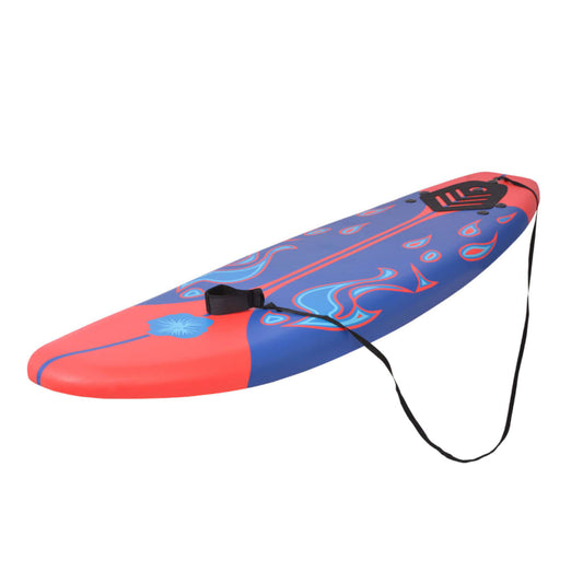 91258 vidaXL Surfboard Blue and Red 170 cm 91258 vidaXL Surfboard Blue and Red 170 cm