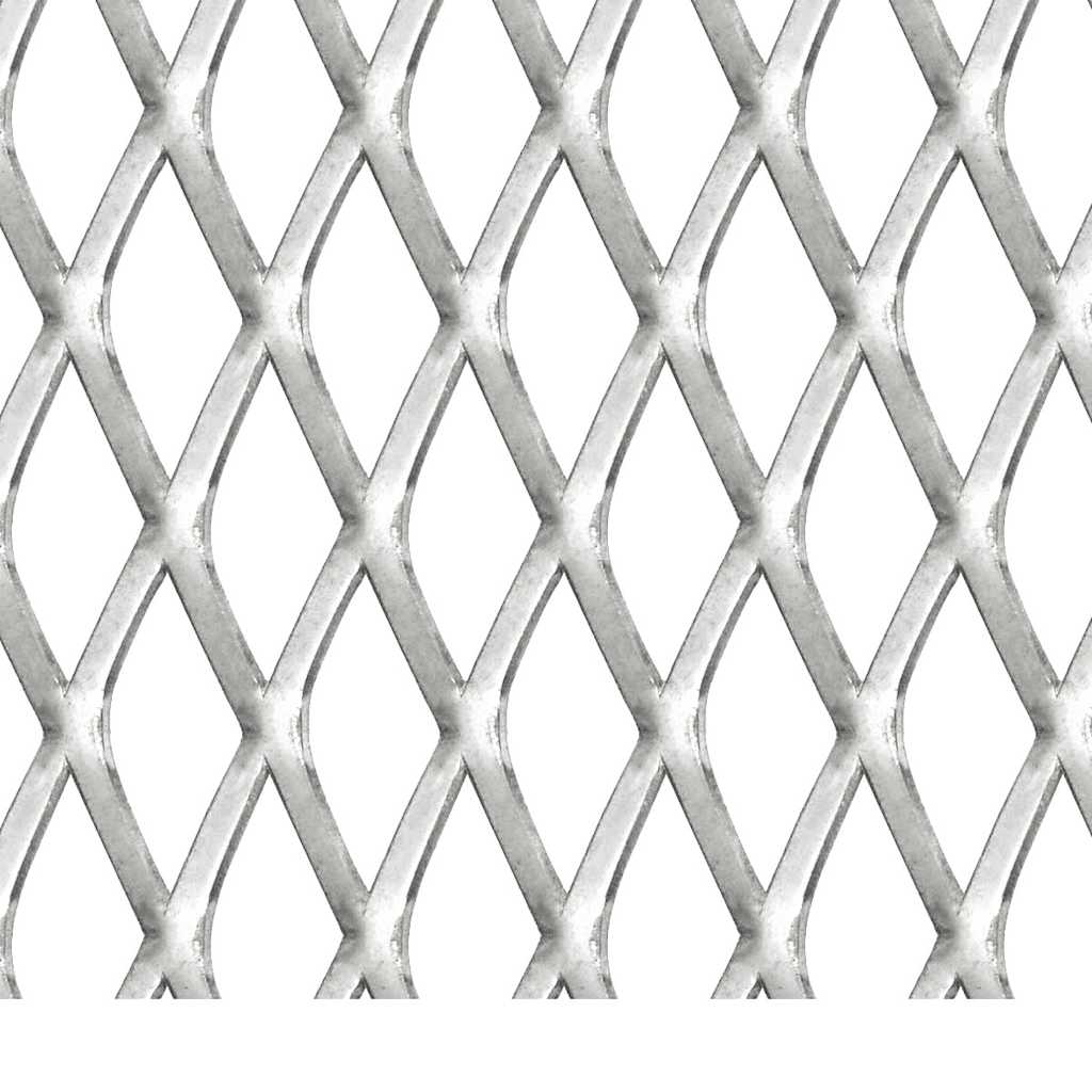 142281 vidaXL Garden Wire Fence Stainless Steel 100x85 cm 20x10x2 mm
