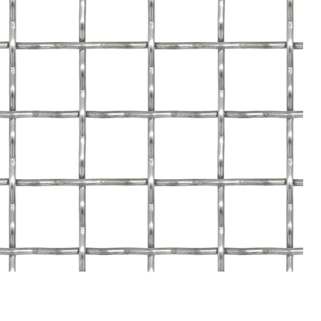 Crimped Garden Wire Fence Stainless Steel 50x50 cm 21x21x2.5 mm