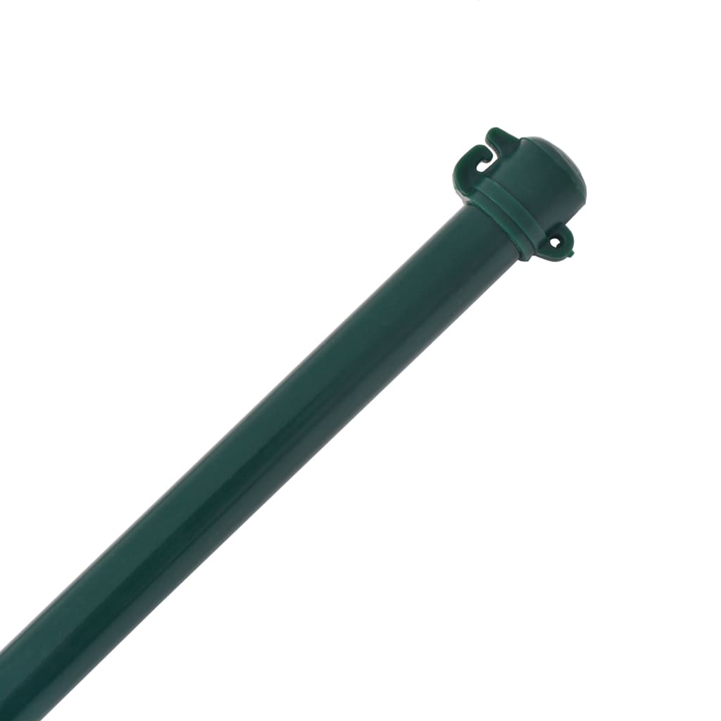 142310 vidaXL Garden Posts 10 pcs 1,5 m Metal Green