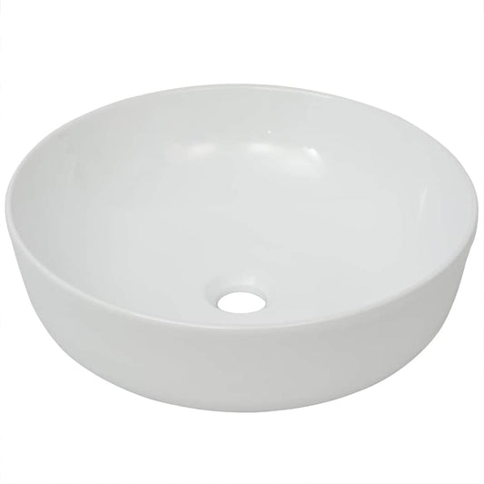 142337 vidaXL Basin Round Ceramic White 41,5x13,5 cm 142337 vidaXL Basin Round Ceramic White 41,5x13,5 cm