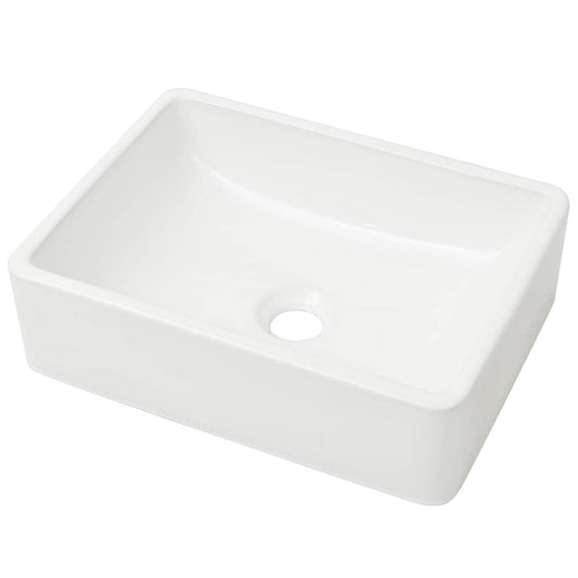142339 vidaXL Basin Ceramic White 41x30x12 cm 142339 vidaXL Basin Ceramic White 41x30x12 cm