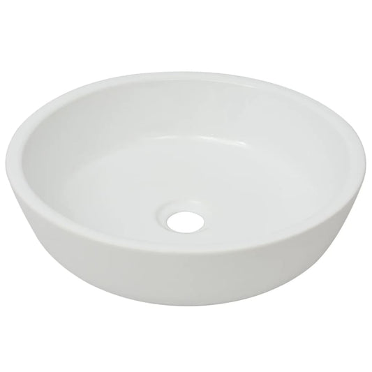 Basin Round Ceramic White 42x12 cm Basin Round Ceramic White 42x12 cm