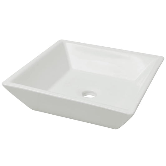 142344 vidaXL Basin Square Ceramic White 41,5x41,5x12 cm 142344 vidaXL Basin Square Ceramic White 41,5x41,5x12 cm