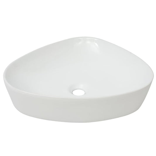 Basin Triangle Ceramic White 50.5x41x12 cm Basin Triangle Ceramic White 50.5x41x12 cm