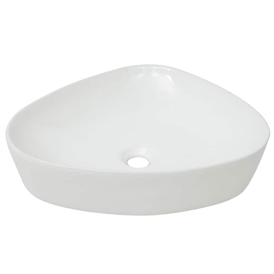 142345 vidaXL Basin Triangle Ceramic White 50,5x41x12 cm 142345 vidaXL Basin Triangle Ceramic White 50,5x41x12 cm