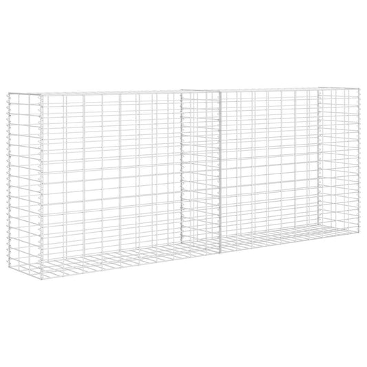 142359 vidaXL Gabion Basket Galvanised Steel 85x30x200 cm 142359 vidaXL Gabion Basket Galvanised Steel 85x30x200 cm