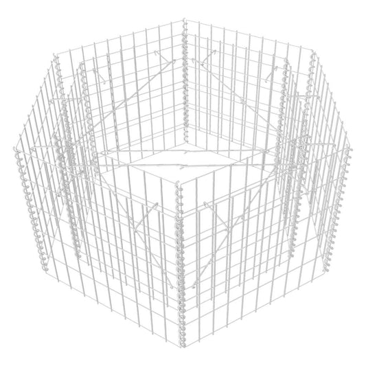 Gabion Raised Bed | Silver | Galvanised steel | Heavy Weight Endurance Gabion Raised Bed | Silver | Galvanised steel | Heavy Weight Endurance