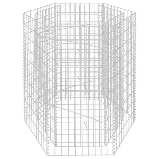 142533 vidaXL Hexagonal Gabion Raised Bed 100x90x100 cm 142533 vidaXL Hexagonal Gabion Raised Bed 100x90x100 cm