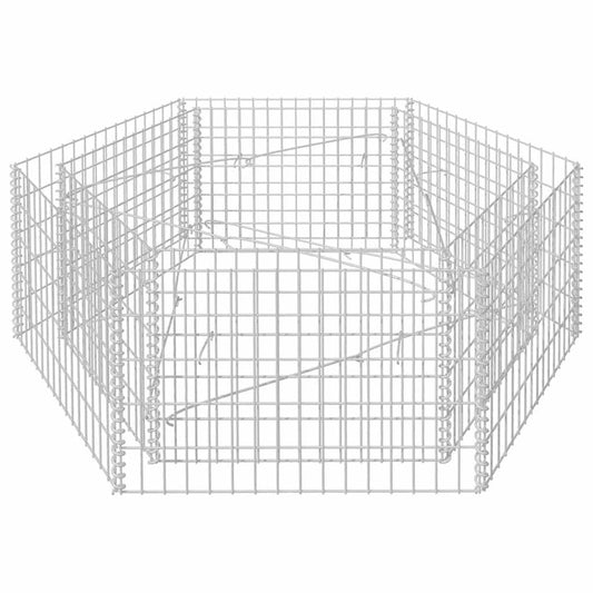 142534 vidaXL Hexagonal Gabion Raised Bed 160x140x50 cm 142534 vidaXL Hexagonal Gabion Raised Bed 160x140x50 cm