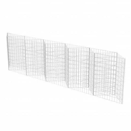 142537 vidaXL Gabion Basket Galvanised Steel 300x30x100 cm 142537 vidaXL Gabion Basket Galvanised Steel 300x30x100 cm