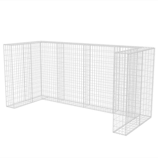 Gabion Triple Wheelie Bin Surround Steel 250x100x120 cm Gabion Triple Wheelie Bin Surround Steel 250x100x120 cm