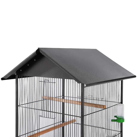 170409 vidaXL Bird Cage with Roof Black 66x66x155 cm Steel 170409 vidaXL Bird Cage with Roof Black 66x66x155 cm Steel