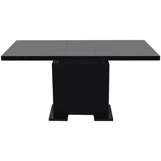 Extendable Dining Table High Gloss Black Extendable Dining Table High Gloss Black