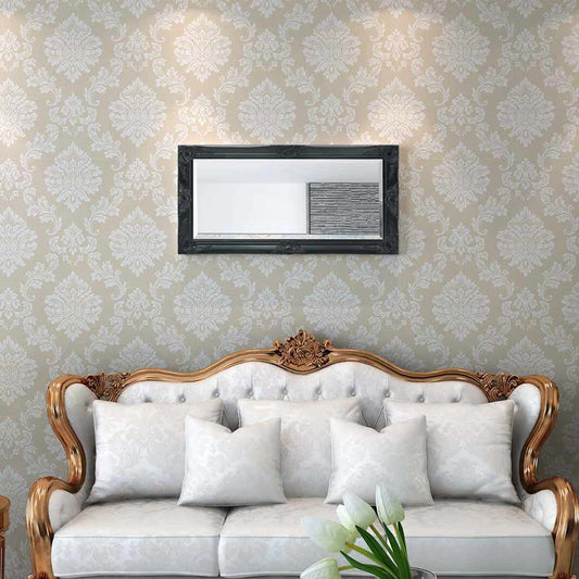 243682 vidaXL Wall Mirror Baroque Style 100x50 cm Black 243682 vidaXL Wall Mirror Baroque Style 100x50 cm Black