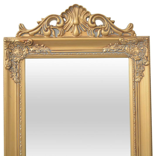 243692 vidaXL Free-Standing Mirror Baroque Style 160x40 cm Gold 243692 vidaXL Free-Standing Mirror Baroque Style 160x40 cm Gold