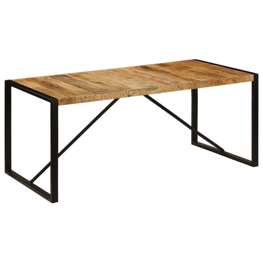 243997 vidaXL Dining Table Solid Rough Mango Wood 180 cm 243997 vidaXL Dining Table Solid Rough Mango Wood 180 cm