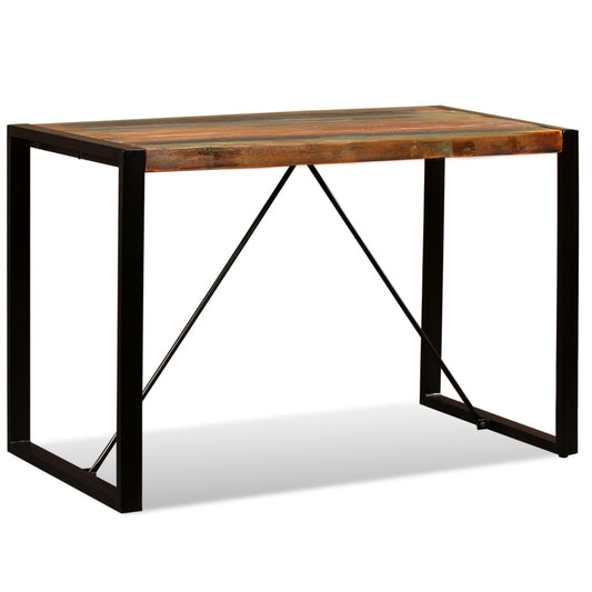 Dining Table | Multicolour | Reclaimed wood | 120 cm long | Industrial Dining Table | Multicolour | Reclaimed wood | 120 cm long | Industrial