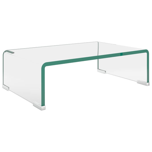 TV Stand/Monitor Riser Glass Clear 40x25x11 cm TV Stand/Monitor Riser Glass Clear 40x25x11 cm