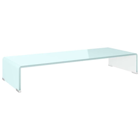 TV Stand/Monitor Riser Glass Green 80x30x13 cm TV Stand/Monitor Riser Glass Green 80x30x13 cm