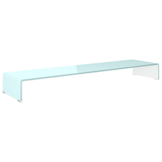 TV Stand/Monitor Riser Glass Green 120x30x13 cm TV Stand/Monitor Riser Glass Green 120x30x13 cm