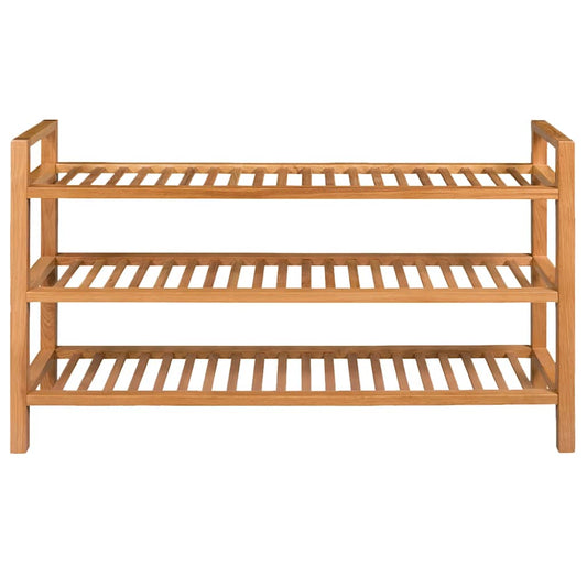 Shoe Rack with 3 Shelves 100x27x60 cm Solid Oak Wood Shoe Rack with 3 Shelves 100x27x60 cm Solid Oak Wood