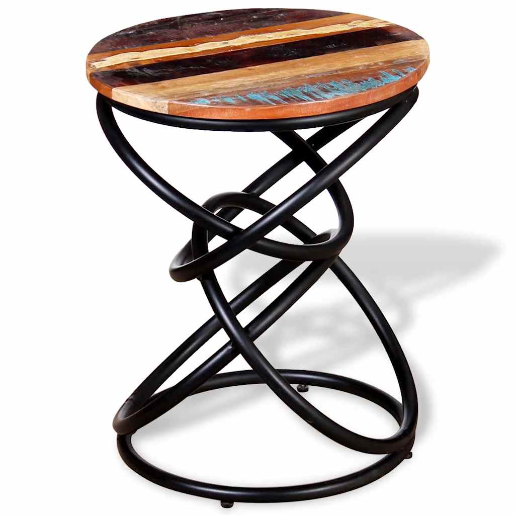 244231 vidaXL End Table Solid Reclaimed Wood