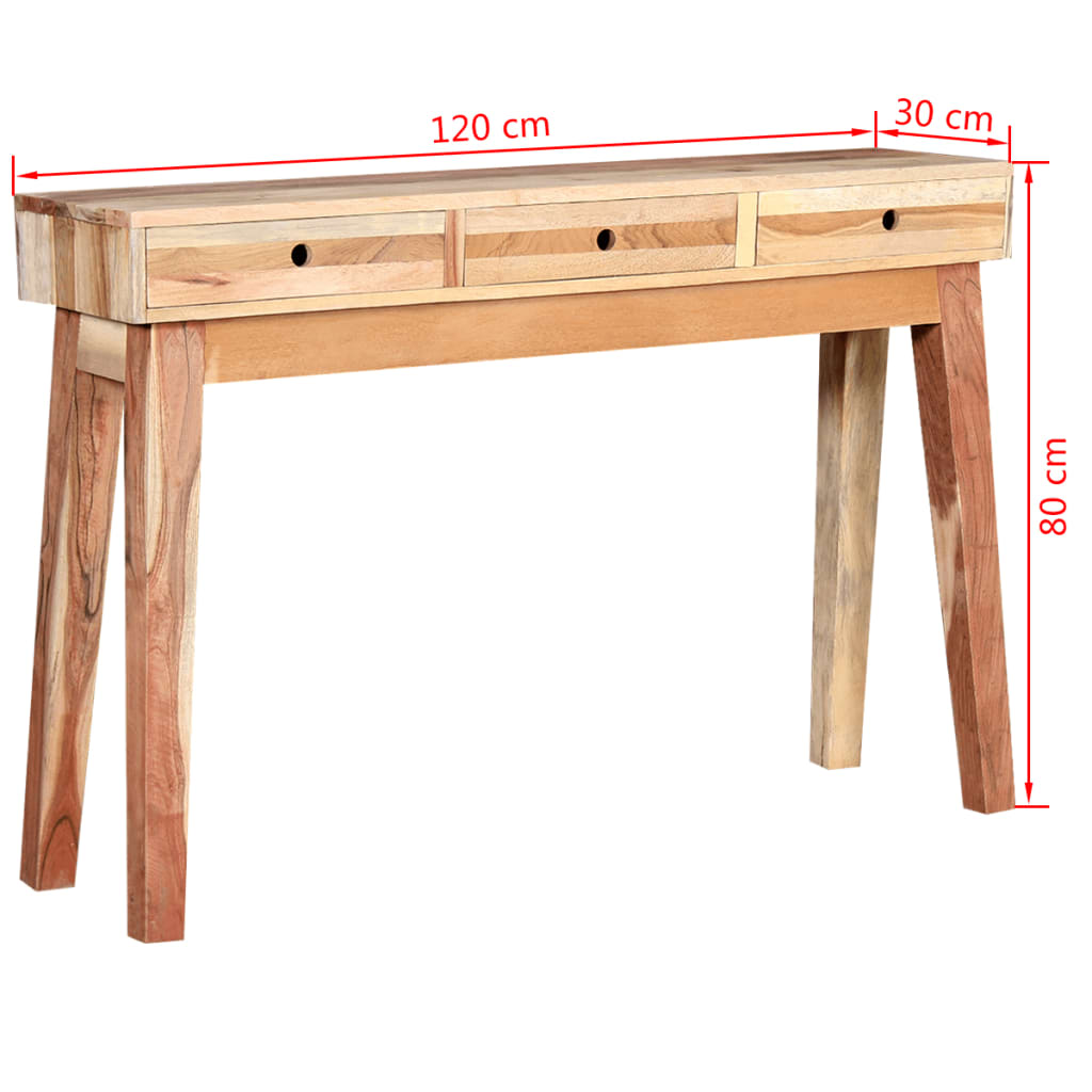244238 vidaXL Console Table Solid Reclaimed Wood