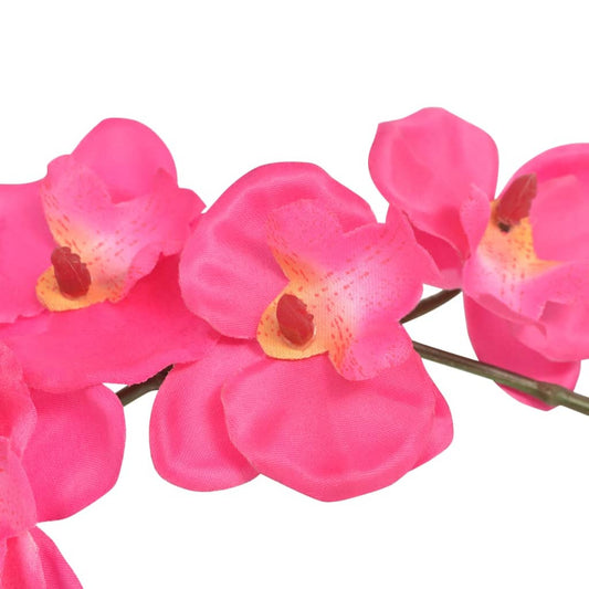 Artificial Orchid Plant with Pot 30 cm Red Artificial Orchid Plant with Pot 30 cm Red