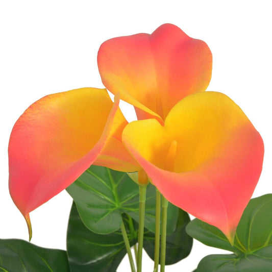 Artificial Calla Lily Plant with Pot 45 cm Red and Yellow Artificial Calla Lily Plant with Pot 45 cm Red and Yellow