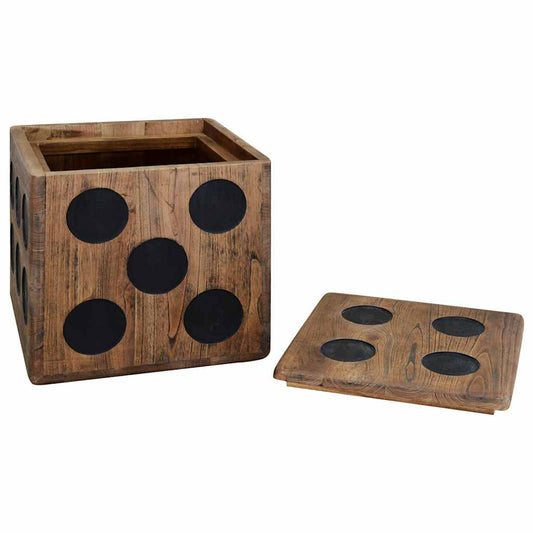 244559 vidaXL Storage Box Mindi Wood 40x40x40 cm Dice Design 244559 vidaXL Storage Box Mindi Wood 40x40x40 cm Dice Design