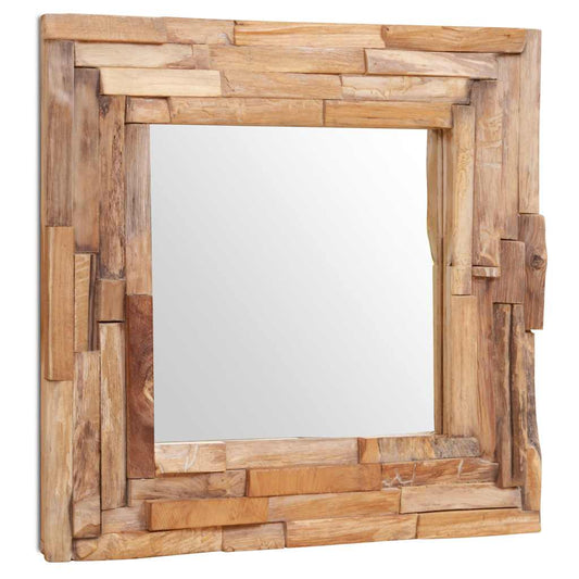 Decorative Mirror Teak 60x60 cm Square Decorative Mirror Teak 60x60 cm Square