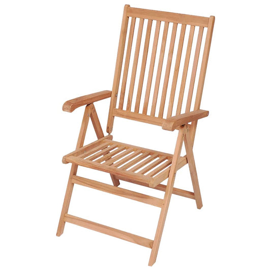 Reclining Folding Chairs 2 pcs Solid Teak Wood Reclining Folding Chairs 2 pcs Solid Teak Wood
