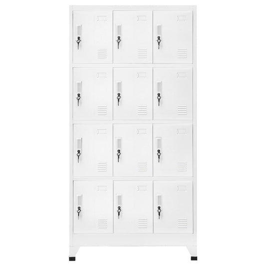 Locker Cabinet with 12 Compartments 90x45x180 cm Locker Cabinet with 12 Compartments 90x45x180 cm