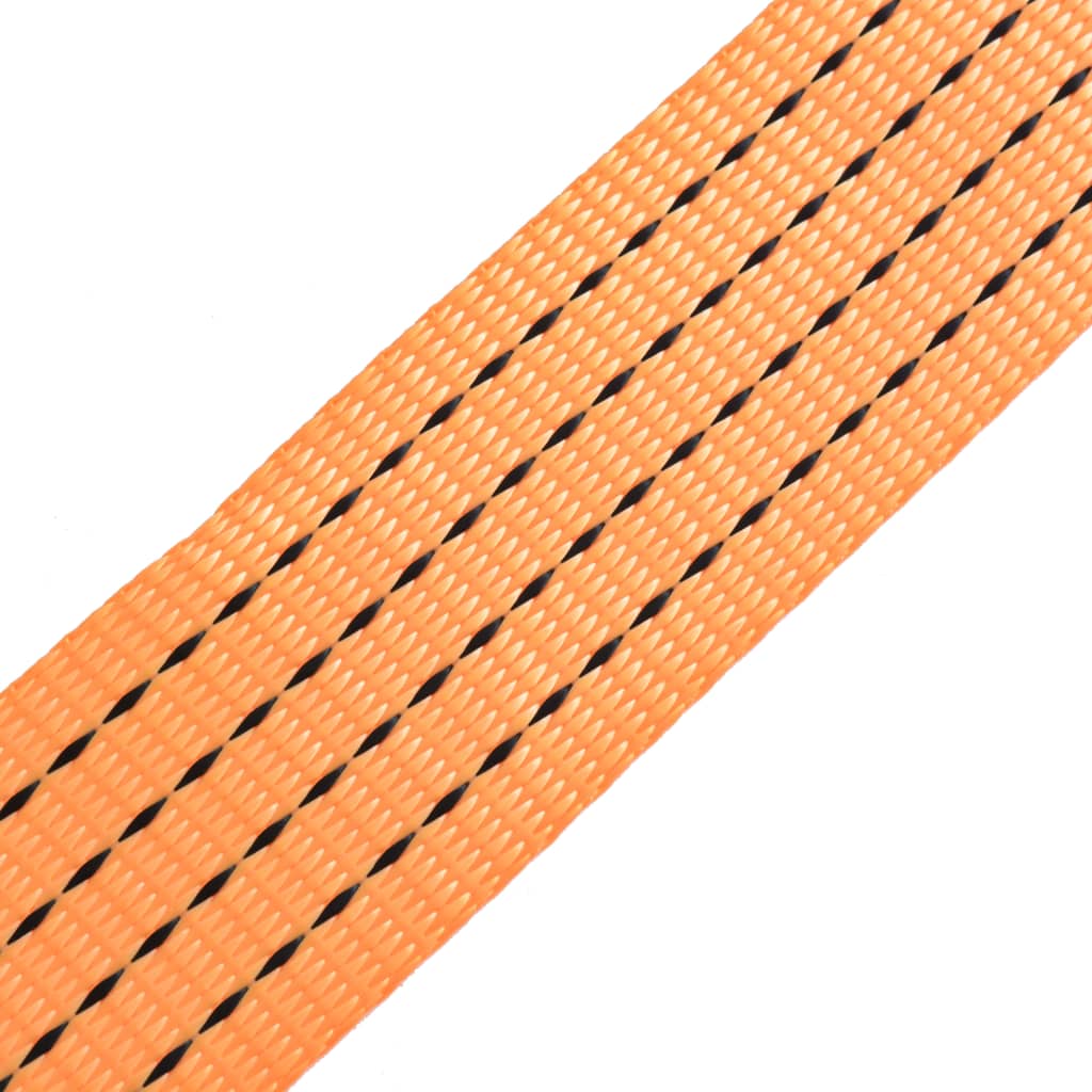 142663 vidaXL Ratchet Tie Down Straps 10 pcs 2 Tonnes 8mx50mm Orange