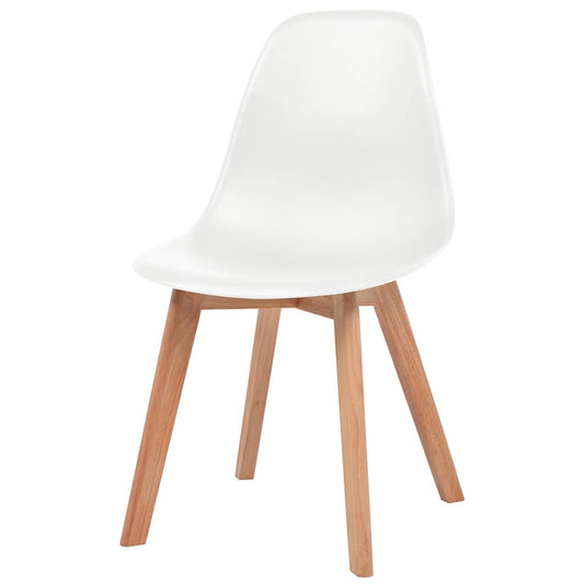 Dining Chairs 2 pcs White Plastic Dining Chairs 2 pcs White Plastic