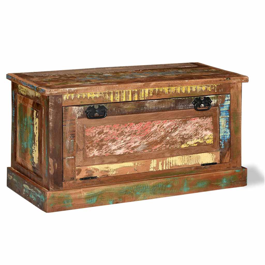 244832 vidaXL Shoe Storage Bench Solid Reclaimed Wood